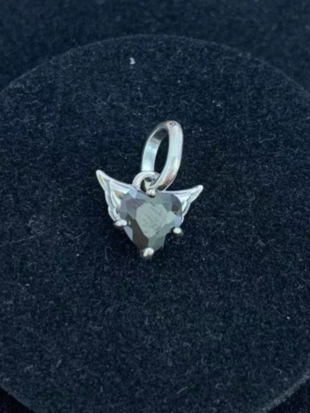 Pandora Sterling Silver Winged Heart Mini Dangle Charm